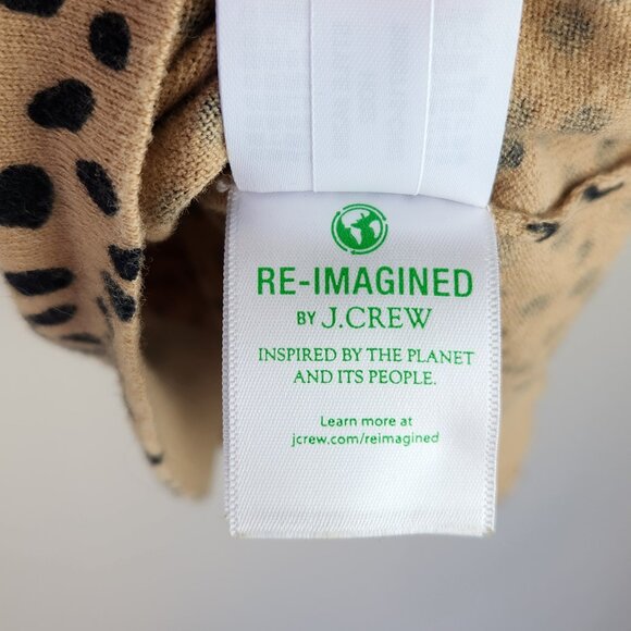 J. Crew Wild Cheetah Print Teddie Lightweight Sweater sz XS - Picture 8 of 9